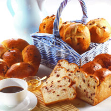 Brioche aux pépites de chocolat ou aux raisins