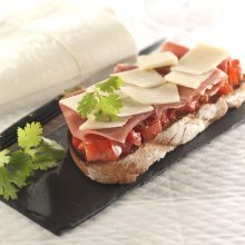 Bruschetta jambon roquette