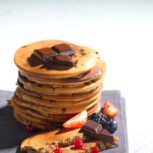 Pancakes aux pépites de chocolat